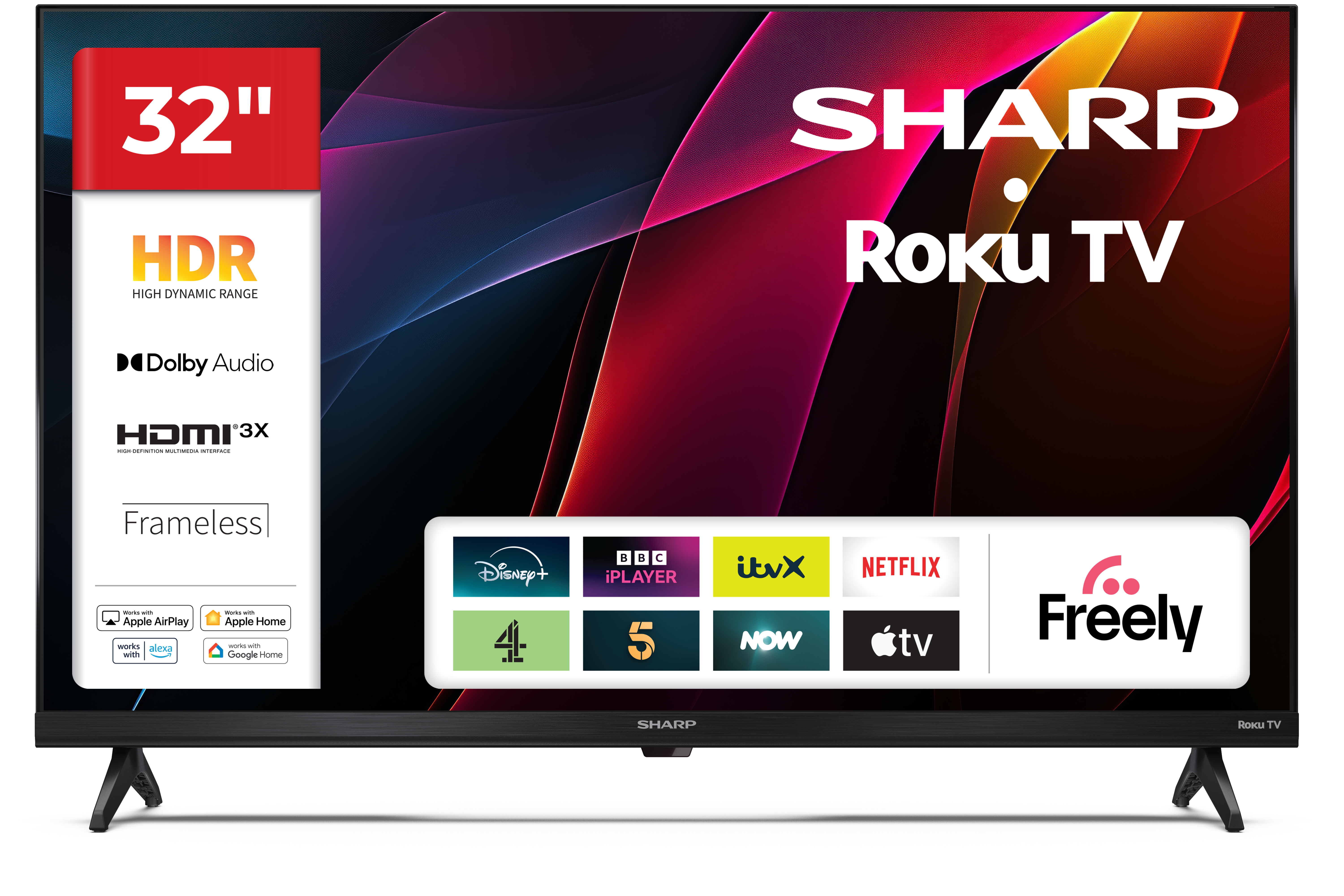 SHARP 32型 テレビ 2022年製 32″ HD Ready SHARP Roku TV | 32HD2225K - Sharp Consumer UK