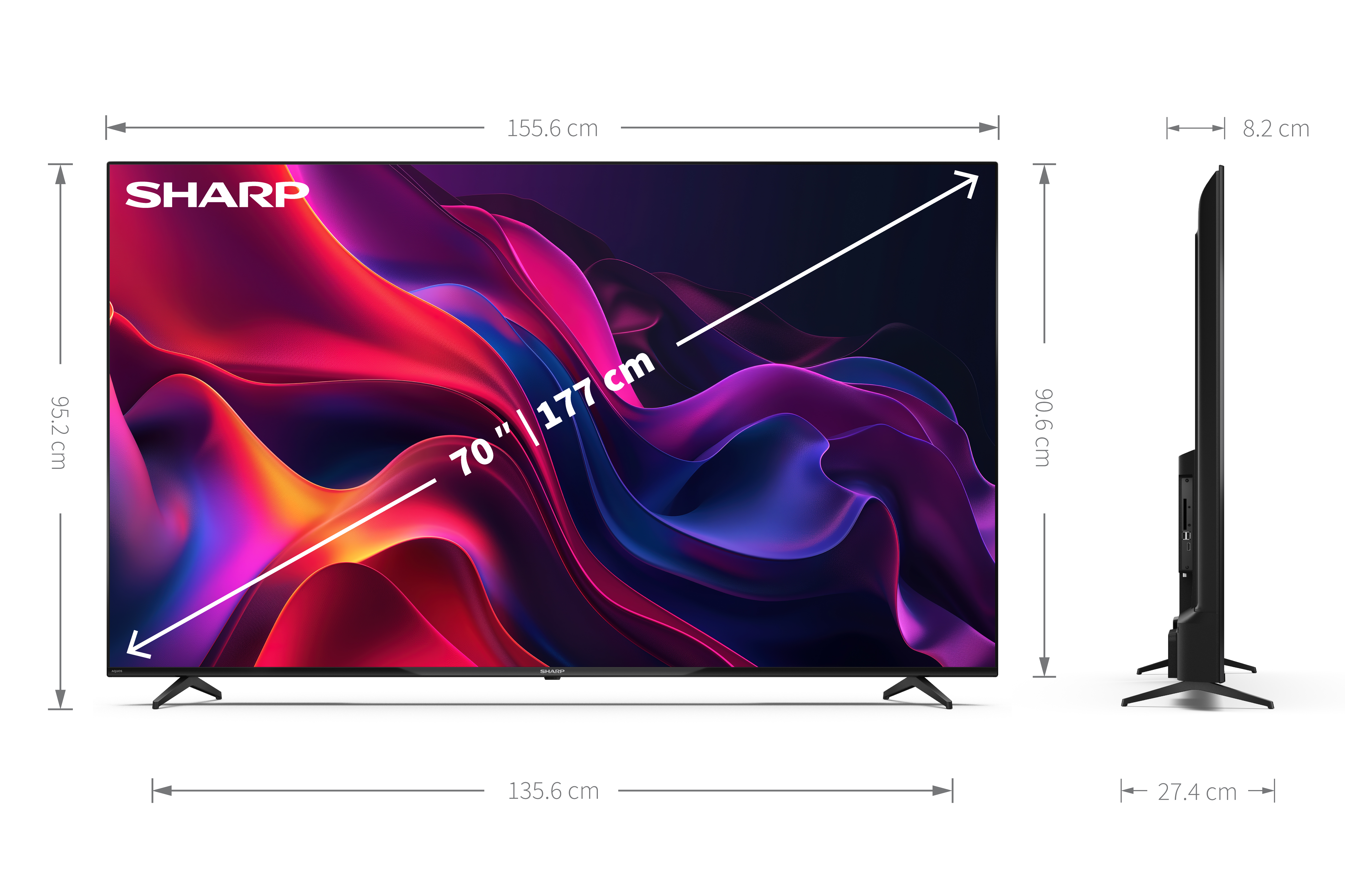 70 4K ULTRA HD SMART TV 70GK4245K Sharp Consumer UK 70 4K ULTRA HD SMART TV 70GK4245K Sharp Consumer UK